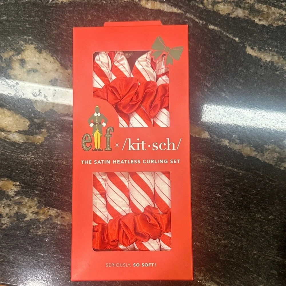 Kitsch Red Satin Heatless Curling Set